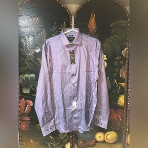 Awearness Kenneth Cole Slim Fit Performance Stretch Dress Shirt, Purple